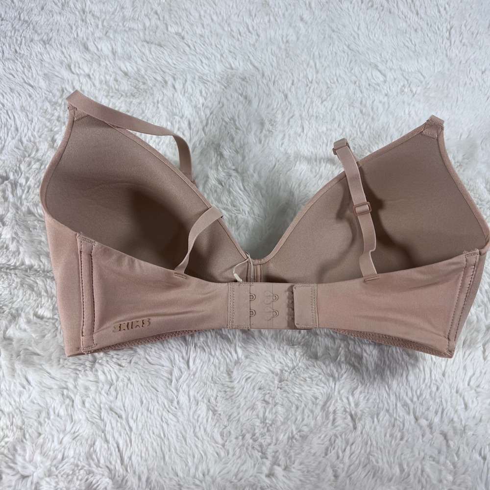 SKIMS‎ Wireless Form Lightly Lined Bra Mica Pink Tan Size 32D BR-WRL-1889 NEW - Picture 5 of 11